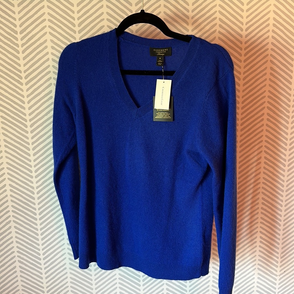 Charter Club Luxury Cashmere Royal Blue Sweater🔹